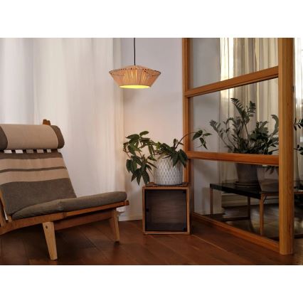 Osram - Riippuvalaisin kaapelilla DECOR STRIPES 1xE27/10W/230V halkaisija 40,5 cm beige