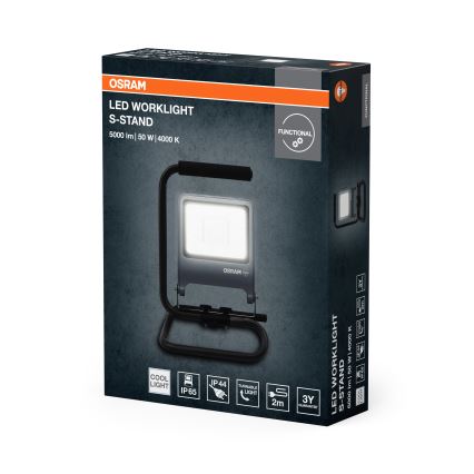 Osram - S-STAND LED-valonheitin jalustalla LED/50W/230V 4000K IP65 antrasiitti