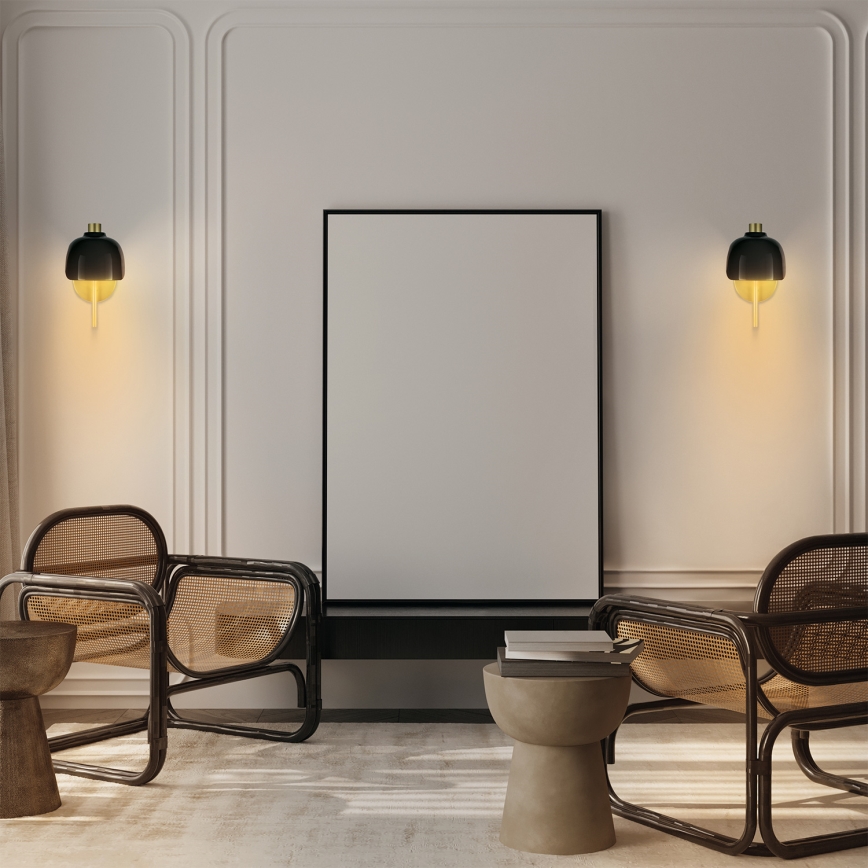 Osram - Seinävalaisin DECOR COROLLE 1xG9/20W/230V musta/kultainen