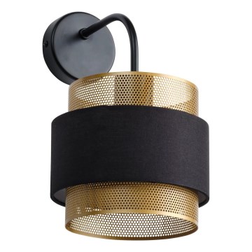 Osram - Seinävalaisin DECOR HORNET 1xE27/10W/230V musta/kultainen