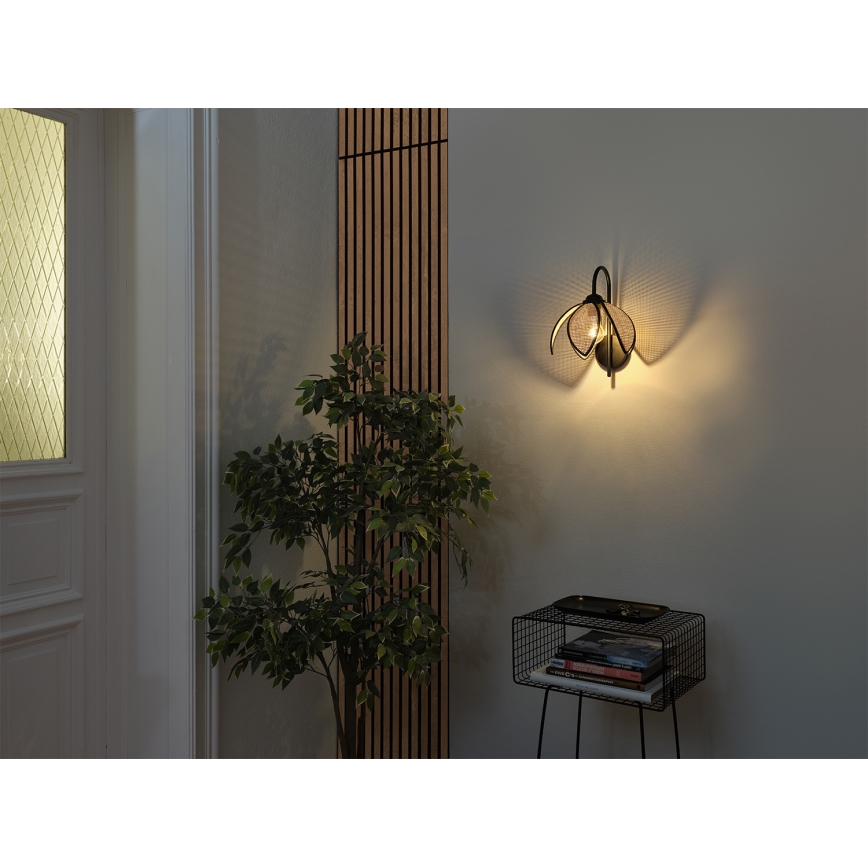 Osram - Seinävalaisin DECOR RATTAN 1xE27/15W/230V beige/musta