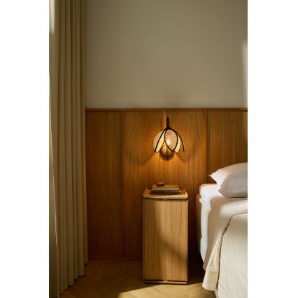 Osram - Seinävalaisin DECOR RATTAN 1xE27/15W/230V beige/musta