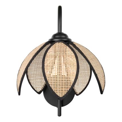 Osram - Seinävalaisin DECOR RATTAN 1xE27/15W/230V beige/musta