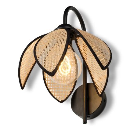 Osram - Seinävalaisin DECOR RATTAN 1xE27/15W/230V beige/musta