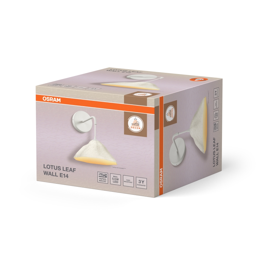 Osram - Seinävalaisin LOTUS LEAF 1xE14/5,5W/230V