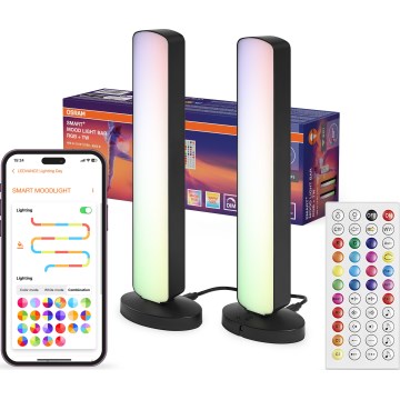 Osram - Setti 2 kpl himmennettäviä LED RGBW-pöytälamppuja MOOD LIGHT LED/4W/230V 2700-6500K Wi-Fi + kaukosäädin