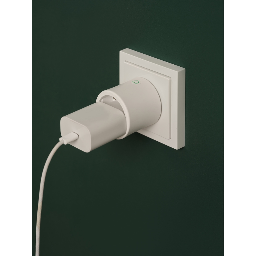 Osram - Setti 2x älypistorasia SMART+ MATTER SCHUKO 2300W/230V/10A Wi-Fi valkoinen