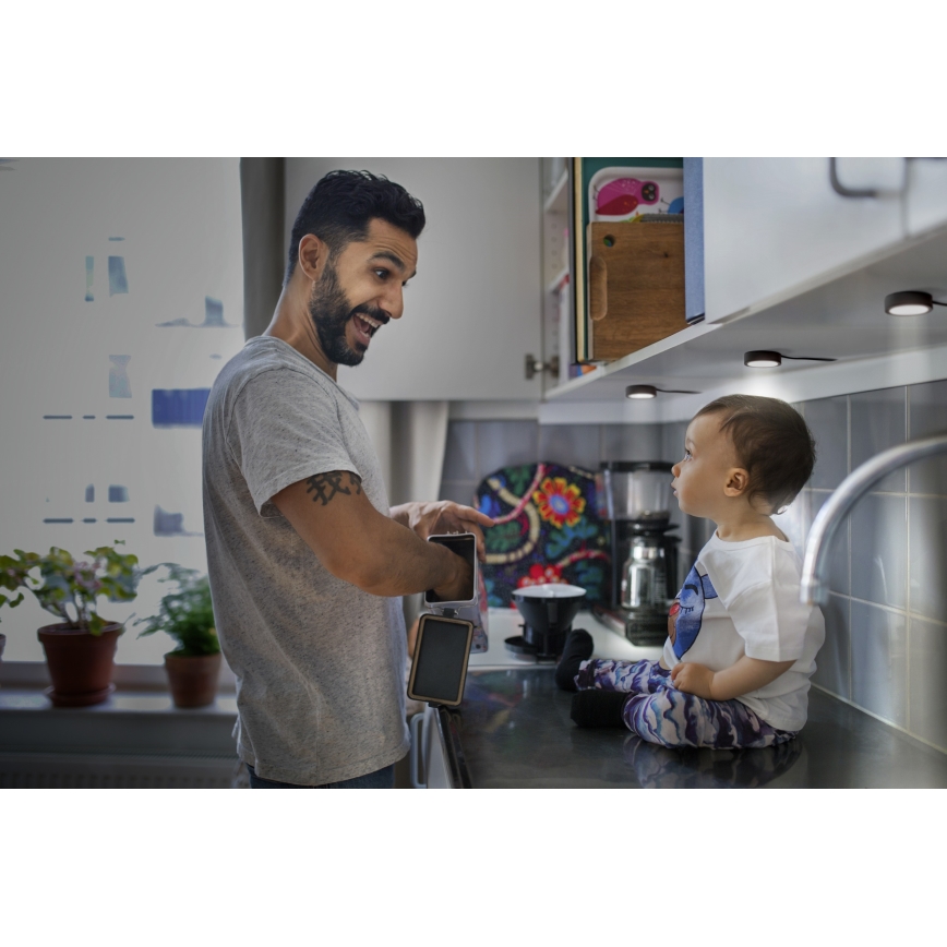 Osram - SETTI 3x LED alakaappivalaisin UNDERCABINET LED/3W/230V 3000K musta