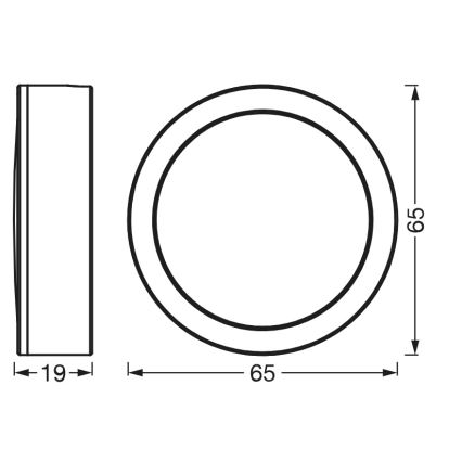 Osram - SETTI 3x LED alakaappivalaisin UNDERCABINET LED/3W/230V 3000K musta