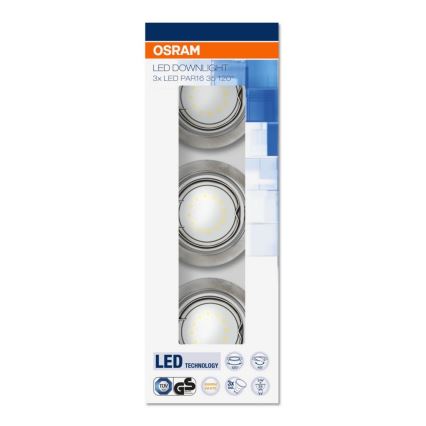 Osram - SETTI 3x Riippuva LED-kattovalaisin 3xGU10/3W/230V