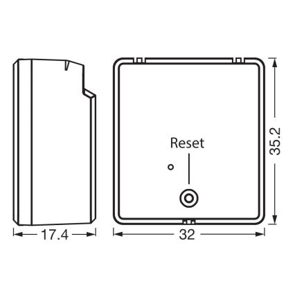 Osram SMART+ 1-painikkeen kytkinmoduuli 230 V Wi-Fi