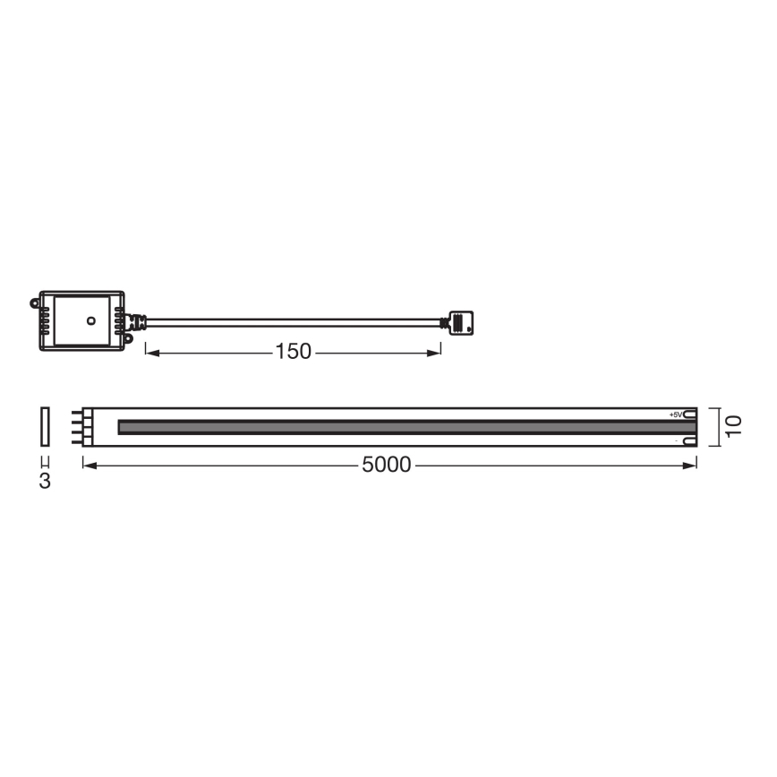 Osram - SMART+ COB himmennettävä LED-nauha 5m LED/18W/230V 2700-6500K Wi-Fi