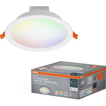 Osram - SMART+ DOWNLIGHT RGB-LED himmennettävä upotettava alasvalaisin 12 W 230 V 3000–6500 K Wi‑Fi
