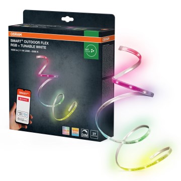 Osram - SMART+ FLEX 5 m RGB+TW himmennettävä ulkokäyttöinen LED-nauha, 11 W, 230 V, 2000–6500 K, IP65