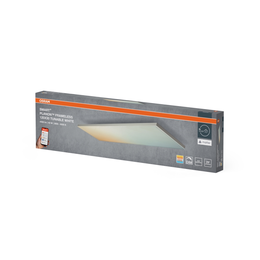 Osram - SMART+ kehyksetön himmennettävä LED-kattovalaisin LED/40W/230V 3000-6500K Wi-Fi