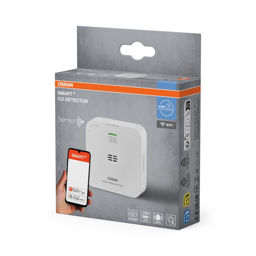 Osram - SMART+ häkävaroitin 2xAA Wi-Fi
