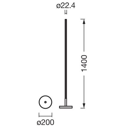 Osram - LED RGBW himmennettävä lattiavalaisin SMART+ MAGIC LED/11,5W/230V 2700-6500K hopea Wi-Fi + kaukosäädin