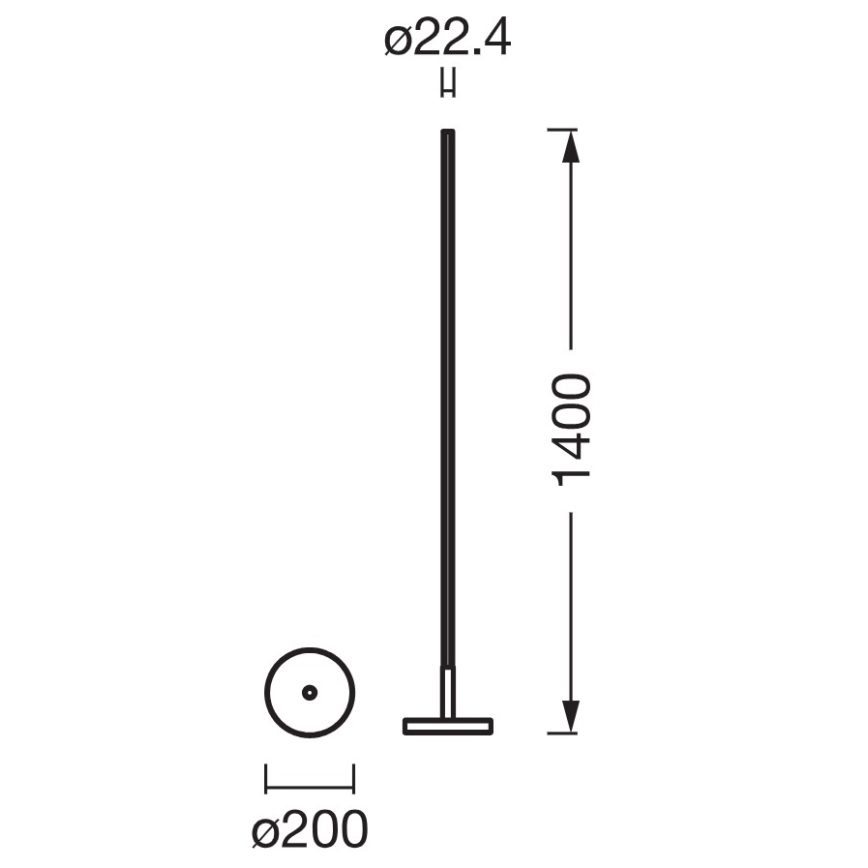 Osram - LED RGBW himmennettävä lattiavalaisin SMART+ MAGIC LED/11,5W/230V 2700-6500K hopea Wi-Fi + kaukosäädin