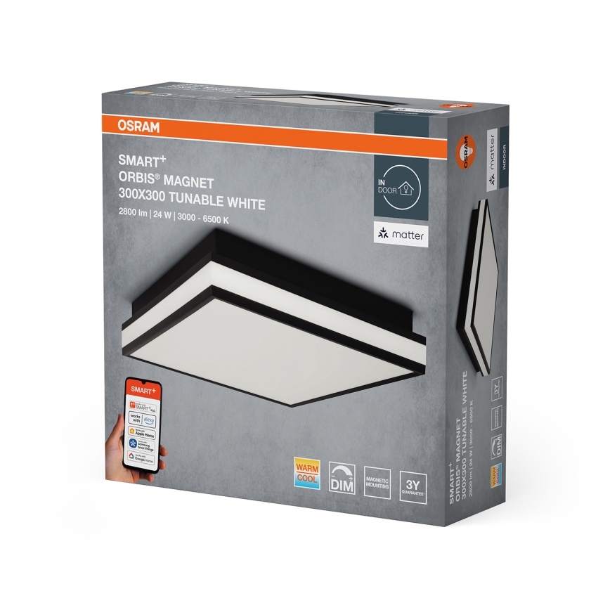 Osram - Himmennettävä LED-kattovalaisin SMART+ MAGNET LED/24W/230V 30x30 cm 3000-6500K Wi-Fi