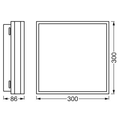Osram - Himmennettävä LED-kattovalaisin SMART+ MAGNET LED/24W/230V 30x30 cm 3000-6500K Wi-Fi