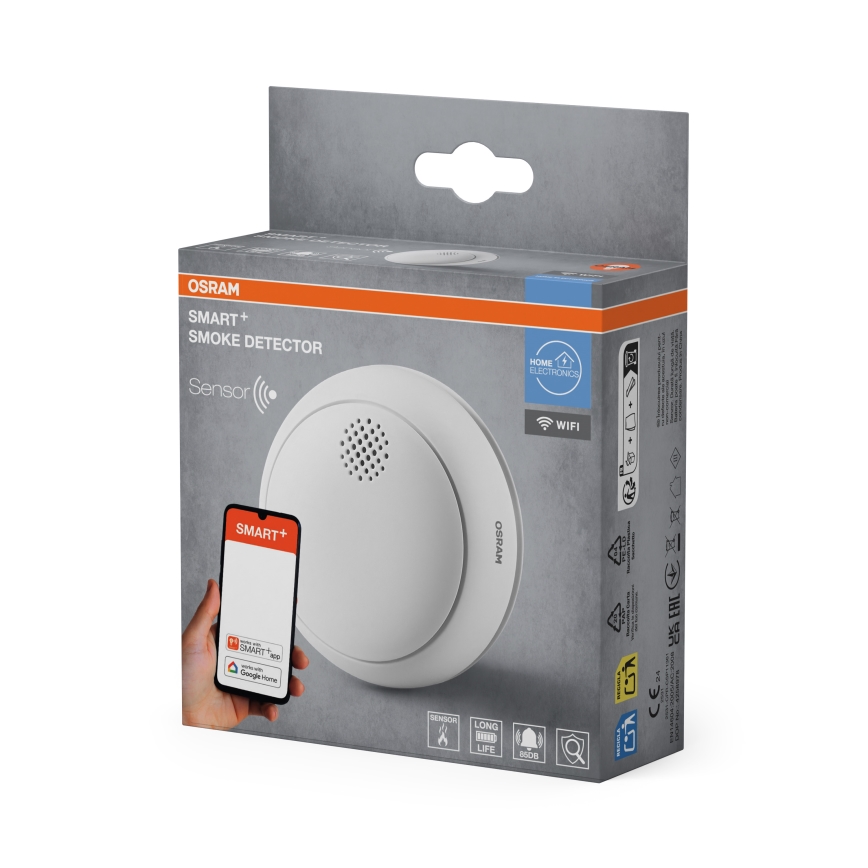 Osram - SMART+ savuhälytin 3V Wi-Fi 1400 mAh