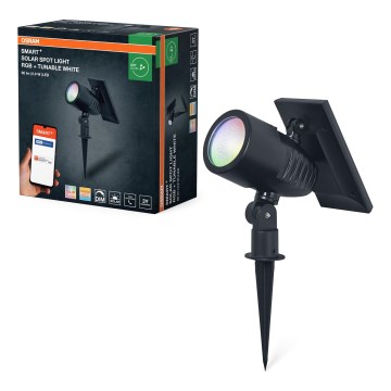 Osram - SMART+ SOLAR himmennettävä LED RGBW aurinkolamppu LED/0,6W/3,7V 2000 mAh 3000-6500K IP44