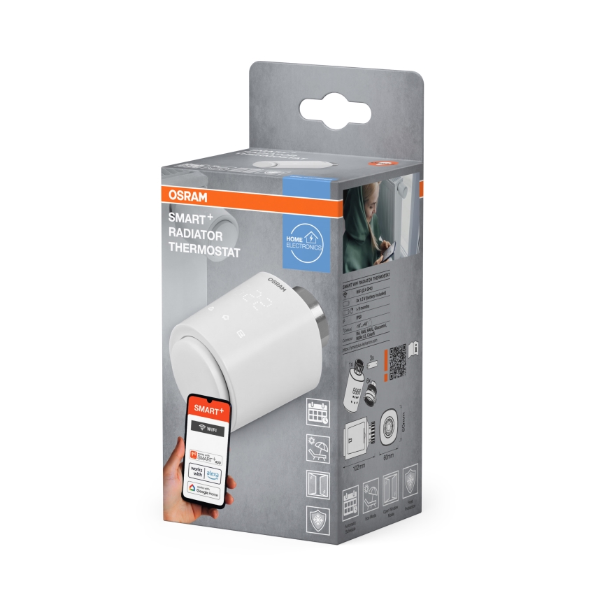 Osram - SMART+ termostaattinen säätöpää 3xAA Wi-Fi