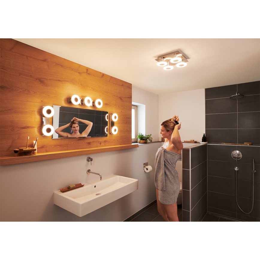 Osram - himmennettävä LED-kylpyhuoneen kattovalaisin SMART+ WAVE LED/24W/230V 3000-6500K IP44 Wi-Fi