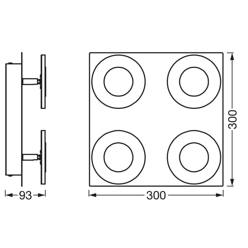 Osram - himmennettävä LED-kylpyhuoneen kattovalaisin SMART+ WAVE LED/24W/230V 3000-6500K IP44 Wi-Fi