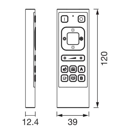 Osram - SMART+ Wi-Fi-kaukosäädin 3,7 V 600 mAh
