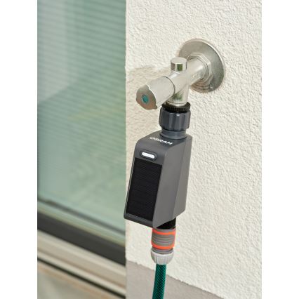 Osram - SMART+ Wi-Fi-käyttöinen kasteluventtiili aurinkopaneelilla, IP55
