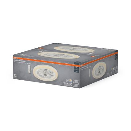 Osram - SOLANO LED himmennettävä kattovalaisin tuulettimella LED/26W/230V 3000/4000/6500K + kaukosäädin