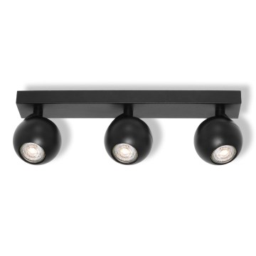 Osram - SPOT SPHERAL spottivalaisin 3xGU10/6W/230V, musta