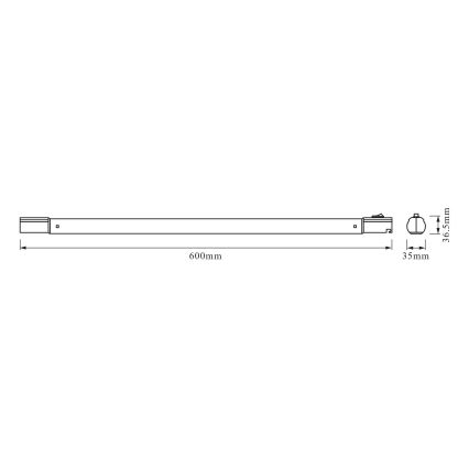 Osram - LED-alakaappivalaisin TUBEKIT LED/8,9W/230V 4000K 60 cm valkoinen