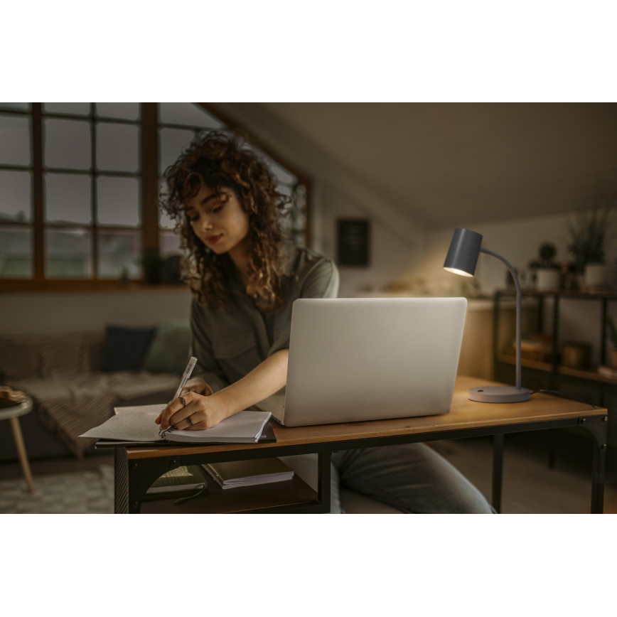 Osram - Työpöytälamppu DESK LINE 1xGU10/9W/230V harmaa