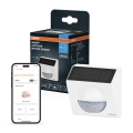 Osram - Ulkokäyttöön aurinkokennolla toimiva liiketunnistin SMART+ 3,7V valkoinen IP65 Wi-Fi 800 mAh