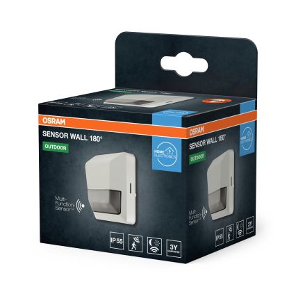 Osram - Ulkokäyttöön infrapunaliiketunnistin 230 V IP55 valkoinen