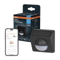 Osram - Ulkokäyttöön suunniteltu aurinkoenergialla toimiva liiketunnistin SMART+ 3,7 V antrasiitti IP65 Wi‑Fi 800 mAh