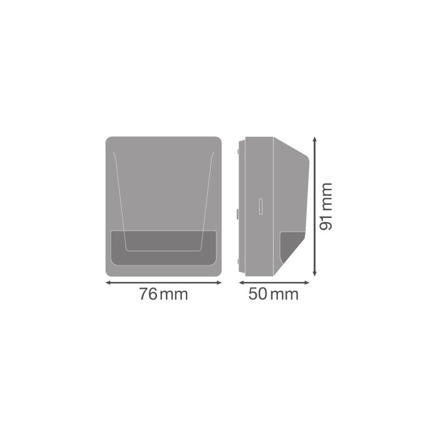 Osram - Ulkokäyttöön tarkoitettu infrapuna-liiketunnistin 230 V IP55 antrasiitti