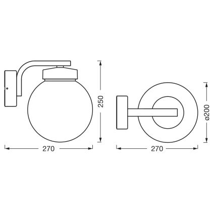 Osram - Ulkoseinävalaisin ENDURA CLASSIC 1xE27/40W/230V IP54 antrasiitti