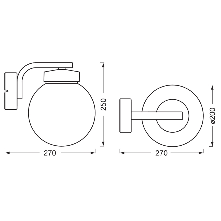 Osram - Ulkoseinävalaisin ENDURA CLASSIC 1xE27/40W/230V IP54 antrasiitti