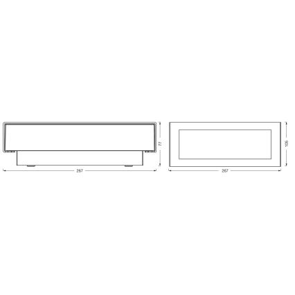 Osram - Ulkoseinävalaisin ENDURA STYLE LED/10W/230V IP54 antrasiitti