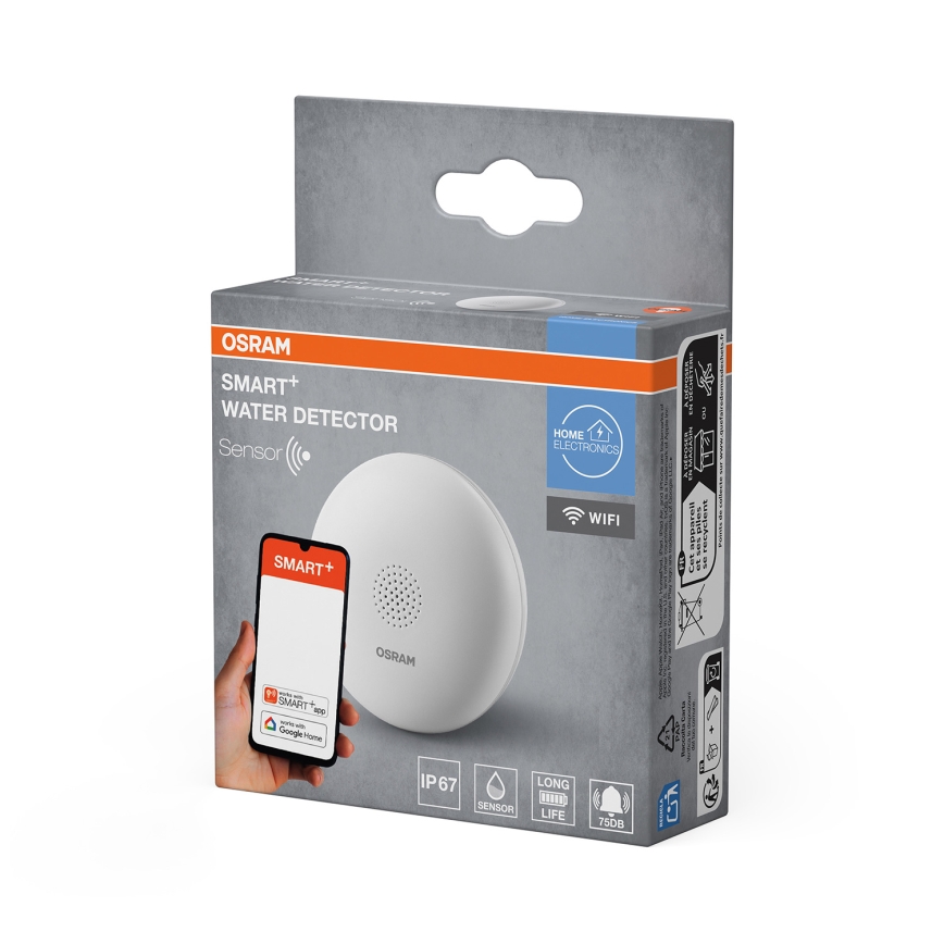 Osram - Vesivuodotunnistin SMART+ 3V Wi-Fi IP67 1400 mAh
