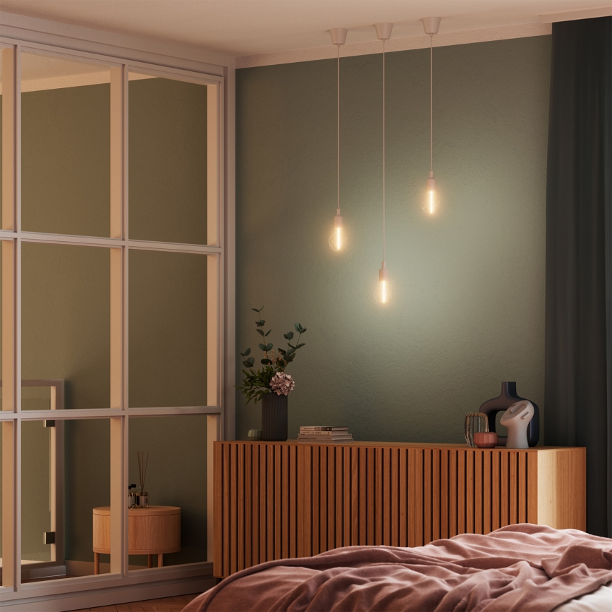 Osram - virtajohto PENDULUM BELL 1xE27/15W/230V valkoinen