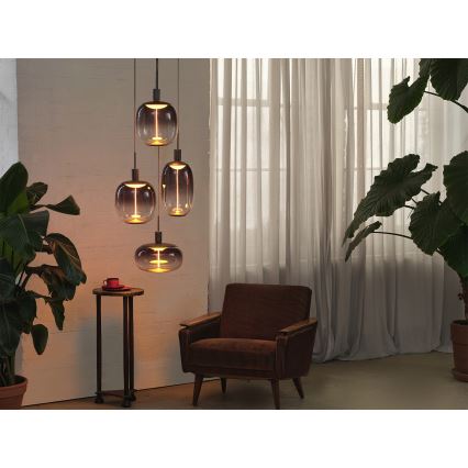 Osram - Virtakaapeli NEEDLE PENDANT 4xE27/25W/230V antrasiitti