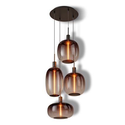 Osram - Virtakaapeli NEEDLE PENDANT 4xE27/25W/230V antrasiitti