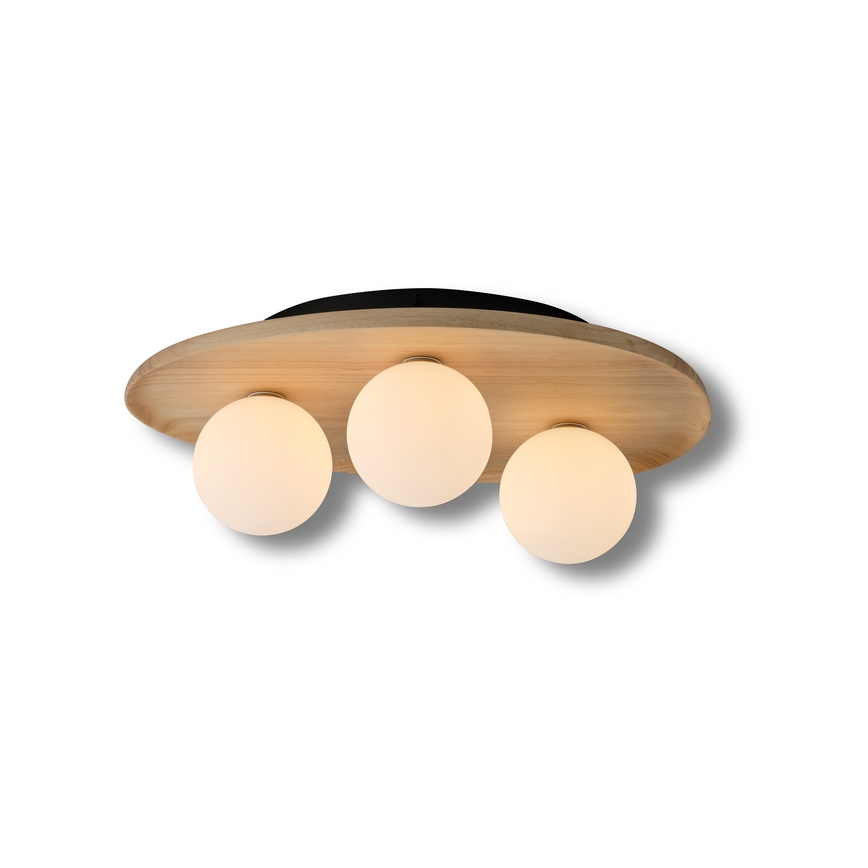 Osram - WOOD NEST kattovalaisin 3xG9/5W/230V kumipuu