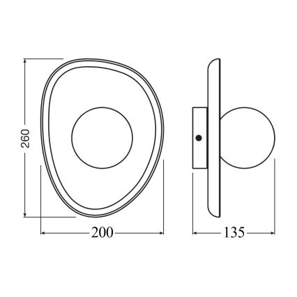 Osram - WOOD NEST seinävalaisin 1xG9/5W/230V kumipuu