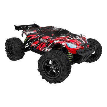 Overmax - 2-in-1 kauko-ohjattava RC-auto X-MONSTER 3.5 1700 mAh musta/punainen/vihreä