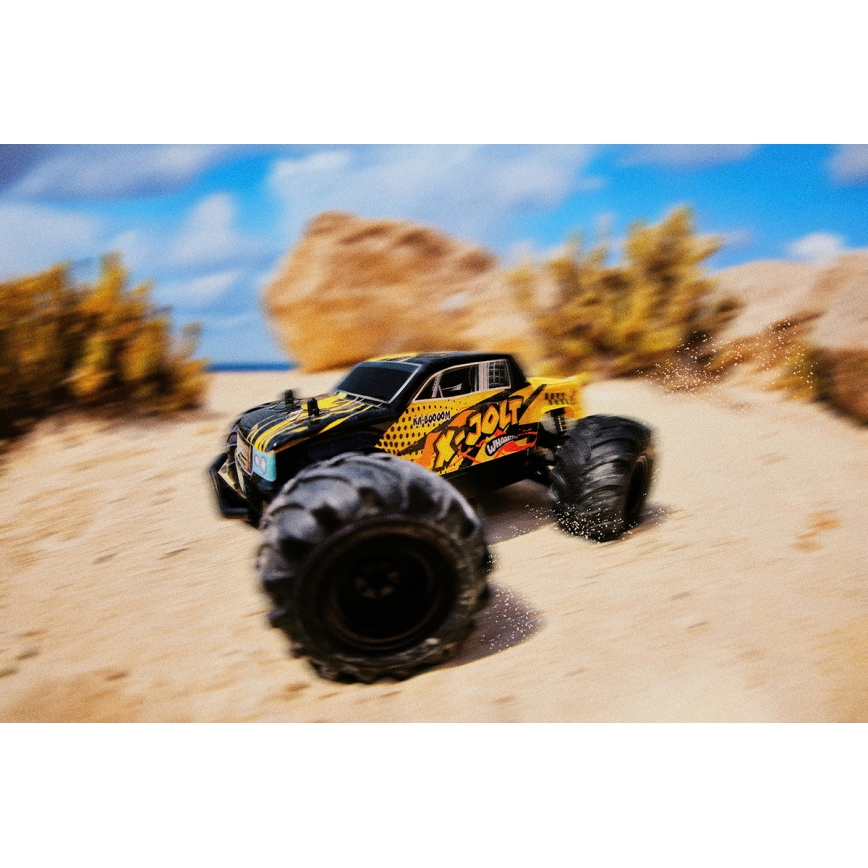 Overmax - kauko-ohjattava RC-auto X-JOLT 1000 mAh musta/keltainen